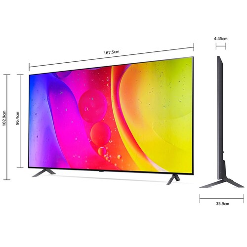 Pantalla LG 75" Nanocell 4K Ai Thinq 75Nano80Sqa