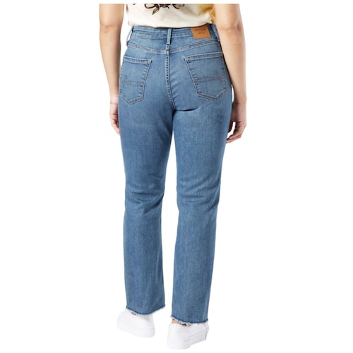 Pantalón Jeans Cuadros Mujer Formal Oficina Strechs Premium