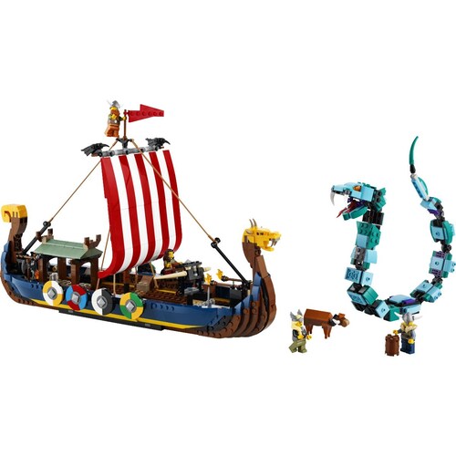 Barco Vikingo y Serpiente Midgard Lego Creator