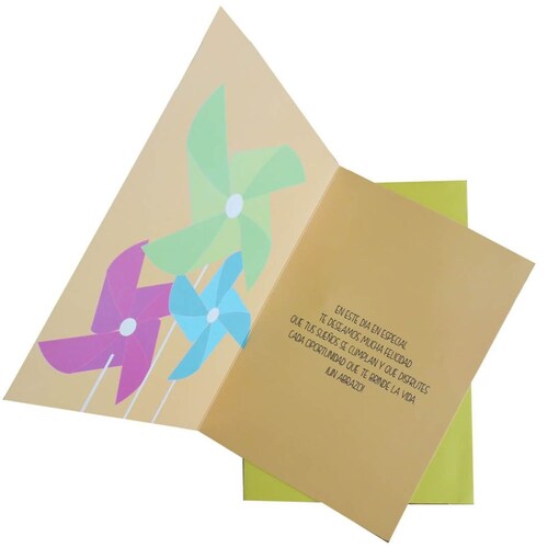 Tarjeta de Felicitación Aplique Nico