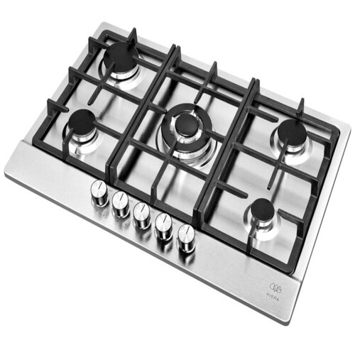 Parrilla Acero Inoxidable Gas 5 Quemadores Avera