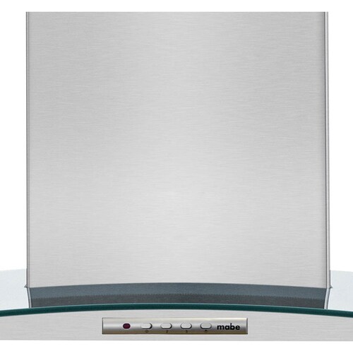 Campana Mabe Deco Cristal Curvo 90 Cm Acero  Cmid90Ssx0