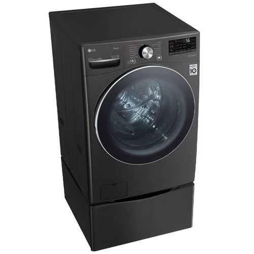 Lavadora LG Carga Frontal  Inverter Ai Dd (Inteligencia Artificial) con 6 Motion Dd 22 Kg  Negro  Wm22Bv2S6R