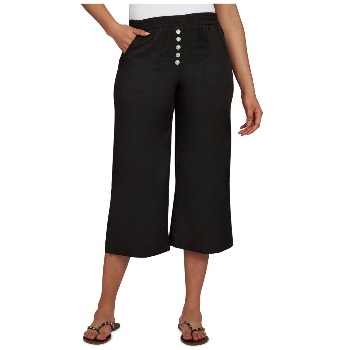 Capri para Mujer Amplio Liso Ruby Rd