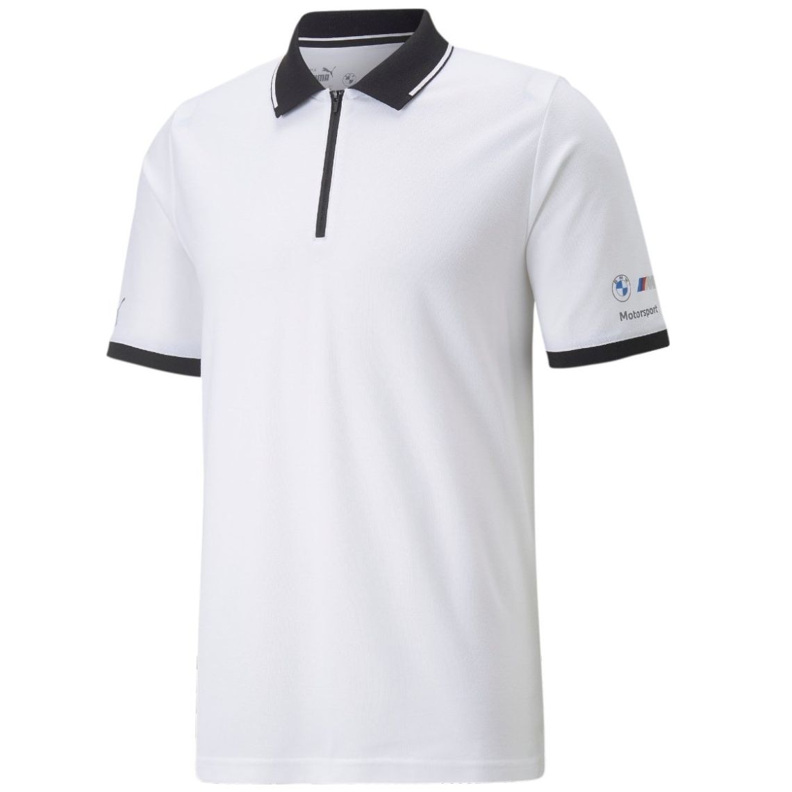 Playera Tipo Polo Puma Bmw Blanca para Hombre