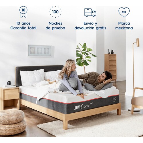 Colchón Queen Size One Plus Hb Luuna