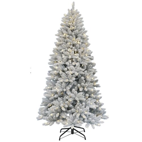 Árbol de Navidad Washington Valley Slim Nevado con 300 Led 2.13 M