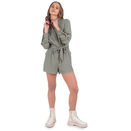 Jumpsuit Manga Larga Botones en Delantero Salsa Collection