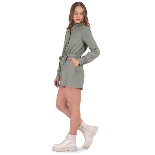 Jumpsuit Manga Larga Botones en Delantero Salsa Collection