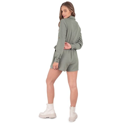 Jumpsuit Manga Larga Botones en Delantero Salsa Collection