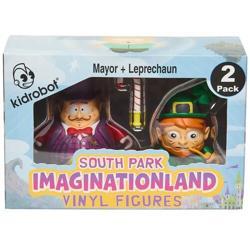 Figura 3" Imaginationland Mayor & Leprechaun 2 Pk Kid Robot