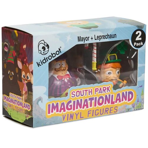 Figura 3" Imaginationland Mayor & Leprechaun 2 Pk Kid Robot