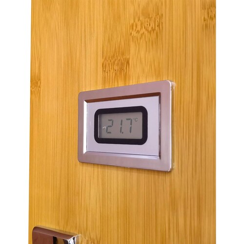 Regadera Tipo Panel Bambú Termómetro Digital Regpb Mundo Lucido