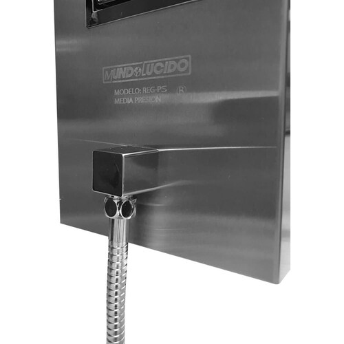 Regadera Tipo Panel a 2 Piezas con Jabonera Regpse Mundo Lucido