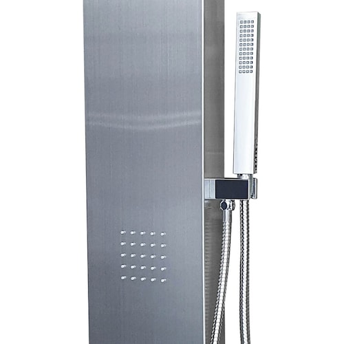 Regadera Tipo Panel con Cascada Y Luz Led Regpbl Mundo Lucido