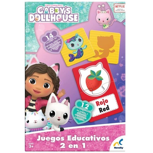 Set de Juegos Educativos 2 en 1 Gabbys Dollhouse Novelty