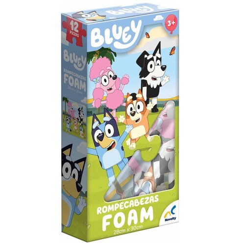 Rompecabezas Foam Bluey 12 Pzas Novelty