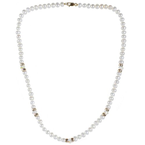 Collar de Perlas con Donas Y Cristal Joyas Gea