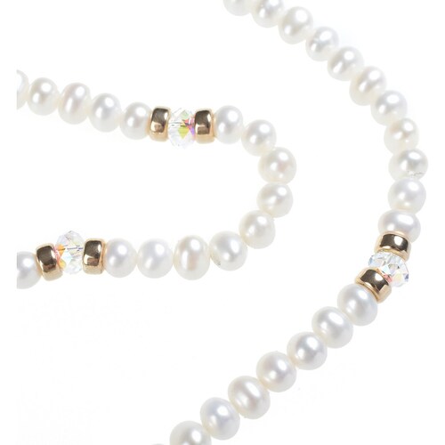 Collar de Perlas con Donas Y Cristal Joyas Gea