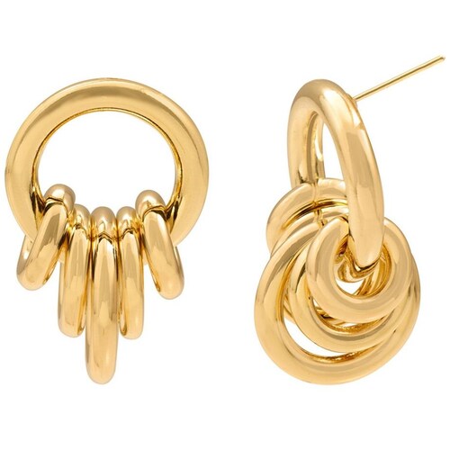 Aretes Diseño de Aros Tubo Liso.