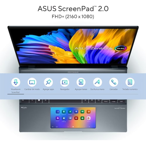 Laptop Asus Zenbook Ux5400Zb-I716Oled Ci7 1260P 16G 512Ssd Gris