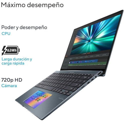 Laptop Asus Zenbook Ux5400Zb-I716Oled Ci7 1260P 16G 512Ssd Gris