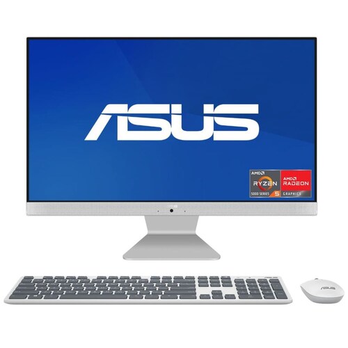 Computadora de Escritorio Aio Asus M3400Wuak-Wa023W R5-5500U 8G 1T+256Ssd Blanco