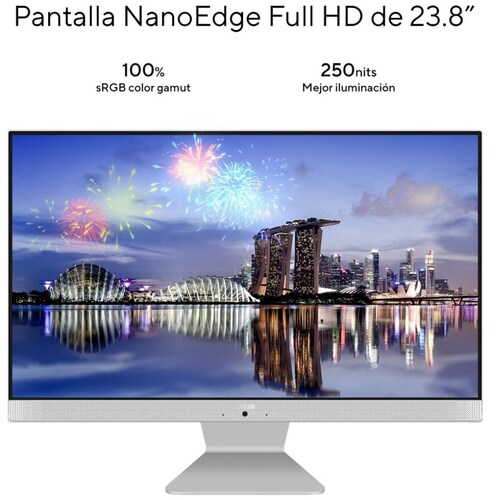 Computadora de Escritorio Aio Asus M3400Wuak-Wa023W R5-5500U 8G 1T+256Ssd Blanco