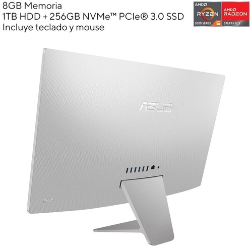Computadora de Escritorio Aio Asus M3400Wuak-Wa023W R5-5500U 8G 1T+256Ssd Blanco