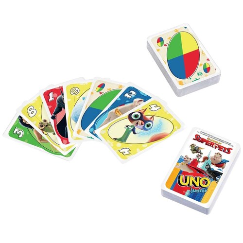 Juego de Mesa uno Dc Comics uno Junior Dc Super Pets