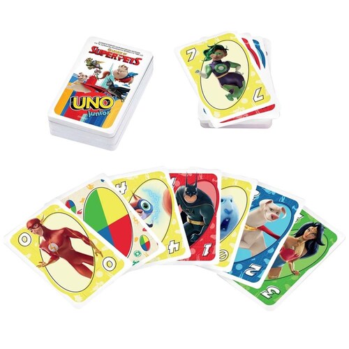 Juego de Mesa uno Dc Comics uno Junior Dc Super Pets
