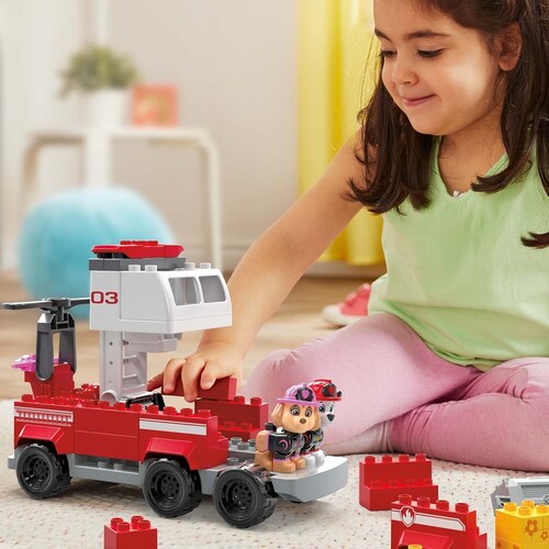 Juguete de Construcción Mega Bloks Paw Patrol Mega Camión de Bomberos de Marshall