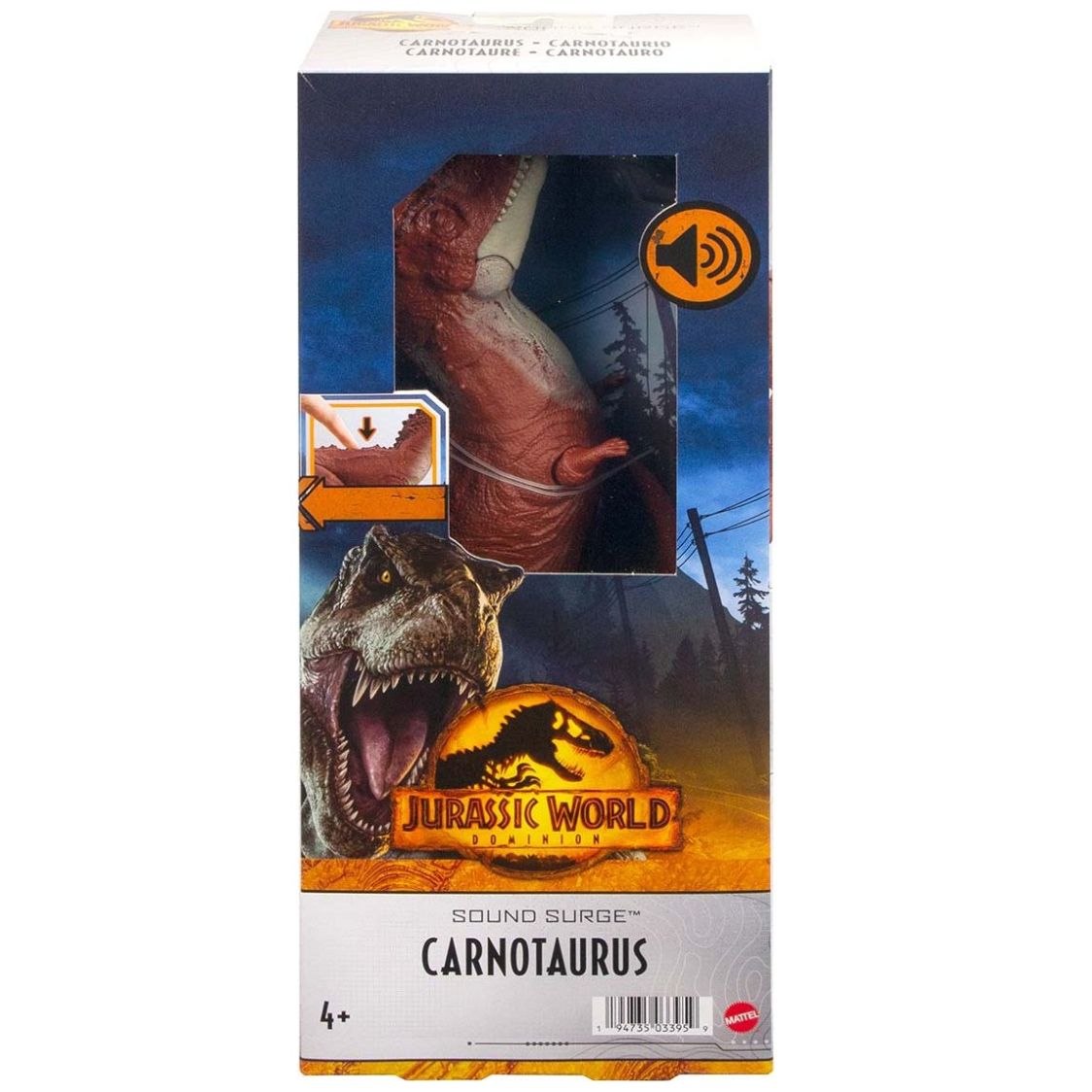 Juguete Jurassic World Carnotaurus Figura de 12 con Sonidos