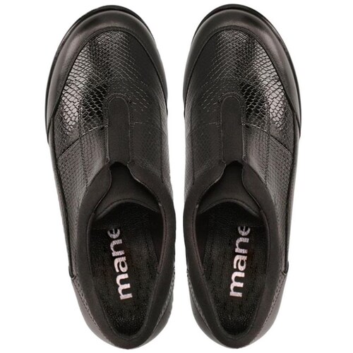 Zapato Negro con Cuña Tipo Tenis Manet
