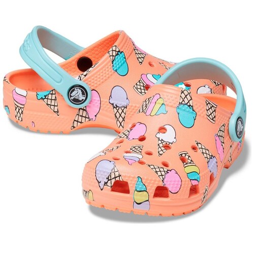Sueco Classic Pool Party 14-17 Naranja Crocs para Niña