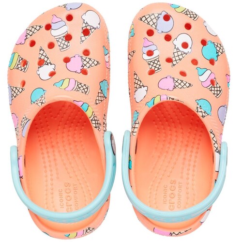 Sueco Classic Pool Party 14-17 Naranja Crocs para Niña