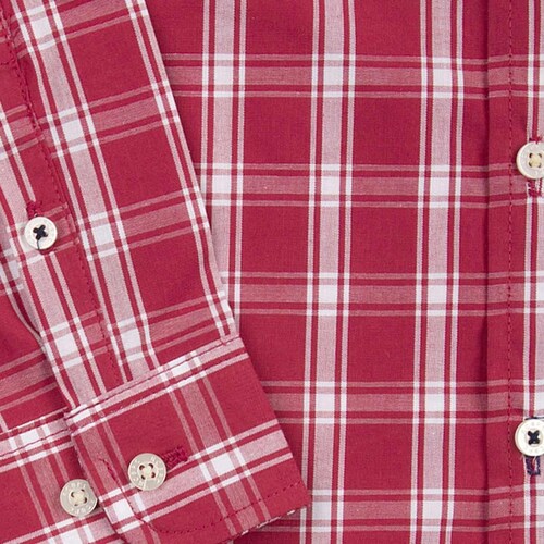 Camisa a Cuadros Rojo Manga Larga Rcb Polo Club para Niño