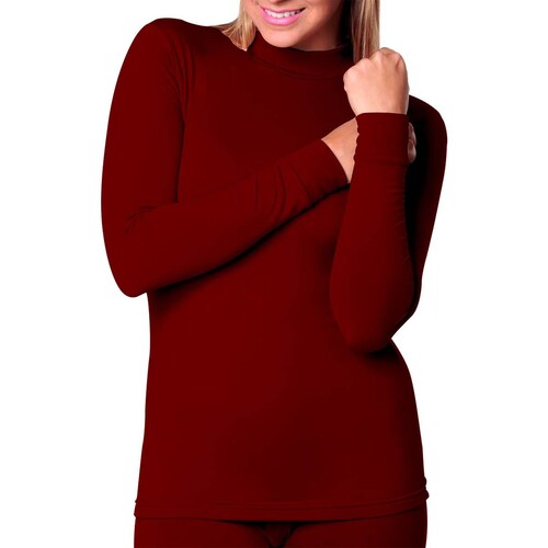 Camiseta Cuello Alto Afelpado Térmico para Mujer Oscar Hackman