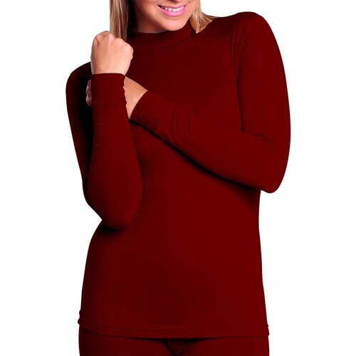 Camiseta Cuello Alto Afelpado Térmico para Mujer Oscar Hackman