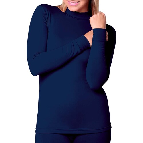 Camiseta Cuello Alto Afelpado Térmico para Mujer Oscar Hackman