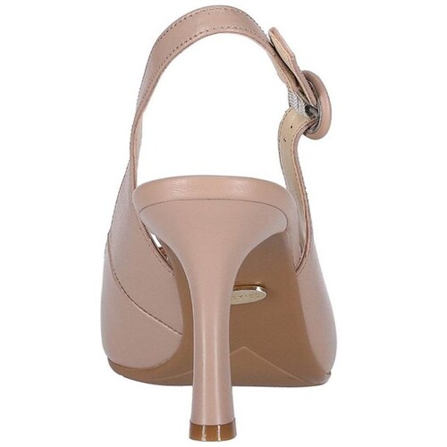 Zapatilla de Piel Tacón Beige Westies
