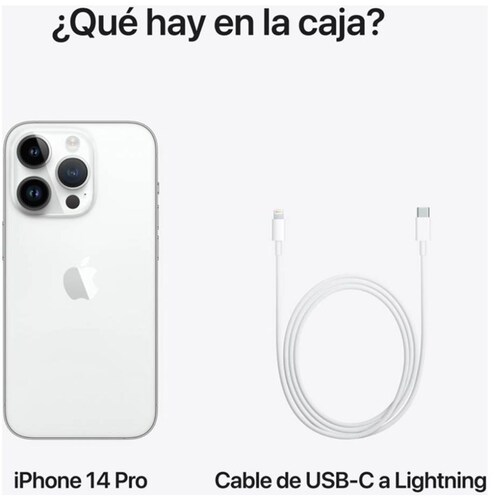 Iphone 14 Pro 128Gb Color Plata R9 (Telcel)