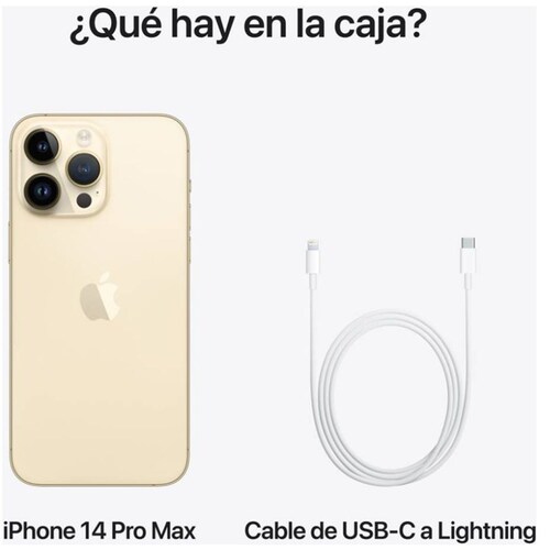 Iphone 14 Pro Max 128Gb Color Gold R9 (Telcel)