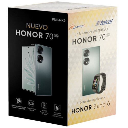 Bundle Celular Honor 70 +128Gb Color Verde (Open)