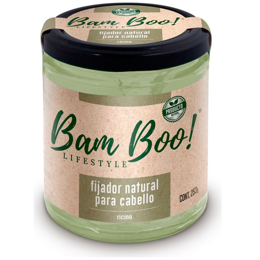 Bam Boo! Lifestyle Fijador en Gel Natural Ricino para Cabello 253 g image number 2