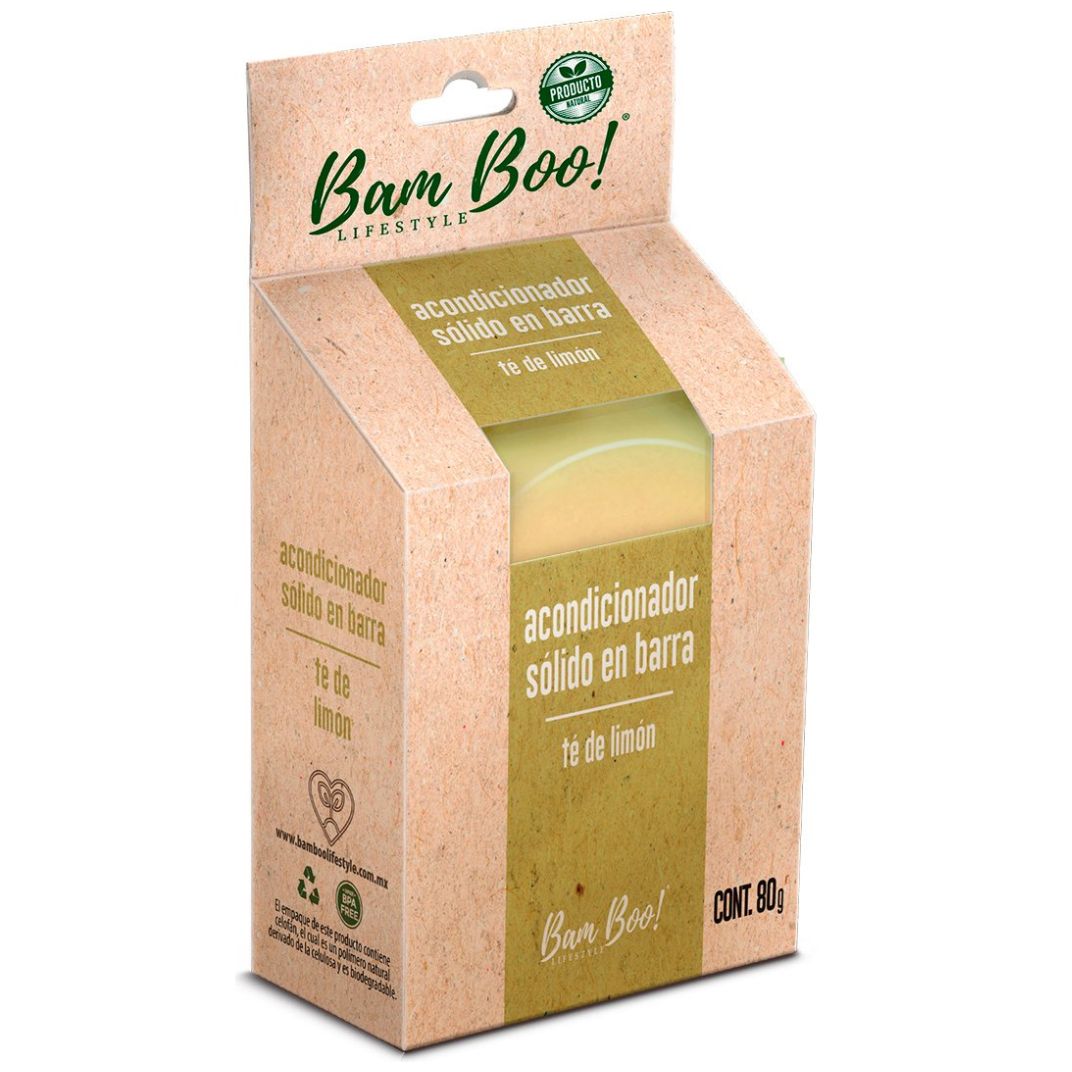 Bam Boo! Lifestyle Acondicionador Sólido Té Limón 80 g image number 3