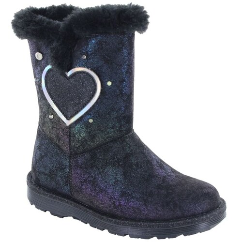 Bota con Peluche Y Corazón  18-21 Negro Coqueta para Niña