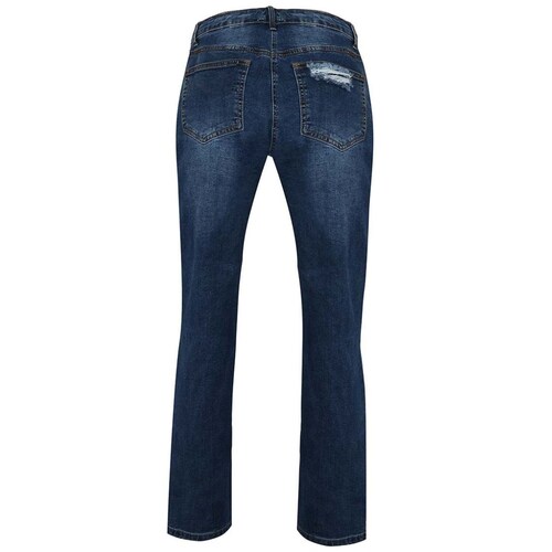 Pantalón de Mezclilla con Desgarres Hyr