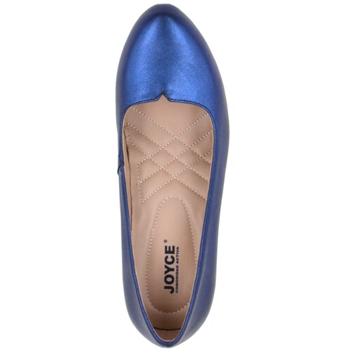 Zapatilla con Tacón Bajo Azul Joyce