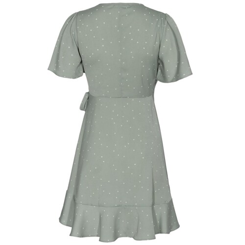 Vestido Corto Cruzado Chocolate